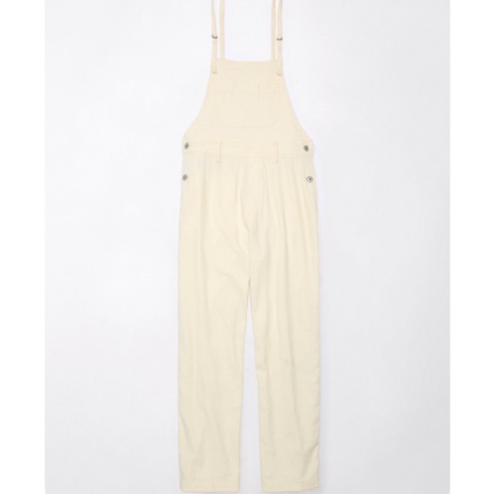 AE DREAMY DRAPE STRETCH LINEN-BLEND OVERALL